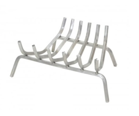Pilgrim Stainless Steel Fireplace Grate - 20.5" x 17.5" - 6 Bars