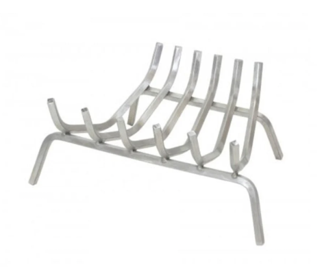 Pilgrim Stainless Steel Fireplace Grate - 24.5" x 20.5" - 7 Bars