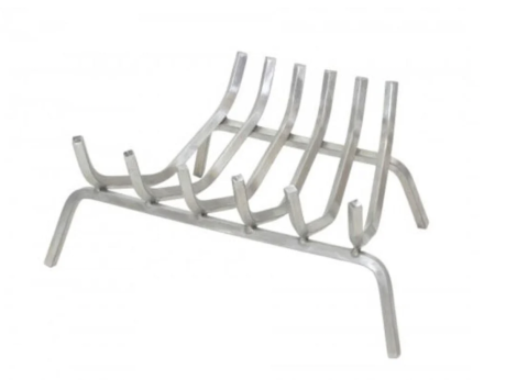 Pilgrim Stainless Steel Fireplace Grate - 28.5" x 24.5" - 8 Bars