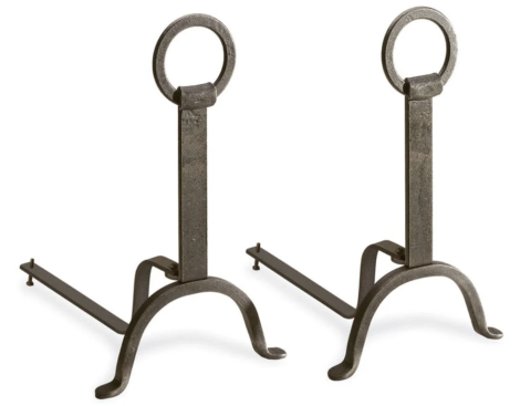 Pilgrim 11" Vintage Iron Blacksmith Andiron