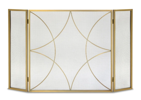 Napa Forge 44" Forged Diamond Tri Panel - Burnished Brass