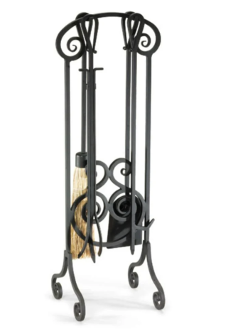 Napa Forge 33" Antique Scroll Tool Set - Brushed Pewter