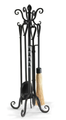 Napa Forge 33" Victorian Fireplace Tool Set - Brushed Pewter