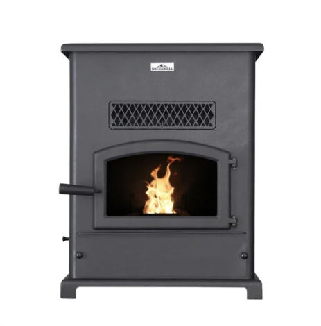 Breckwell 23" BIG E Pellet Stove with Black Door and Ashpan