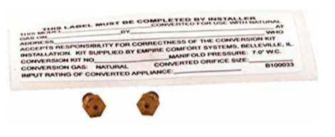 Broilmaster BCK1004 Propane to Natural Gas Conversion Kit
