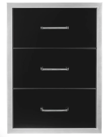 Wildfire 19" x 26" Outdoor Triple Drawer