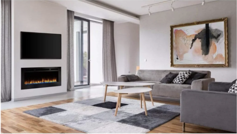 SimpliFire Allusion 40" Linear Electric Recessed Fireplace