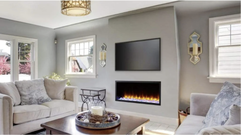 SimpliFire Scion 55" Linear Electric Built-In Fireplace