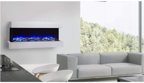SimpliFire Scion Trinity 55" 3-Sided Linear Electric Built-In Fireplace
