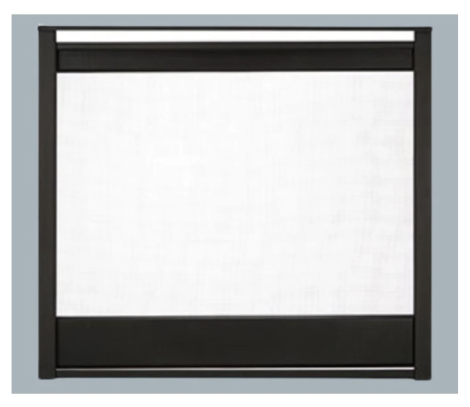 Majestic Black End Panel for Corner Direct Vent Fireplace