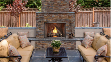 Majestic Courtyard 36" Traditional Outdoor Vent Free Natural Gas Fireplace With IntelliFire Ignition System