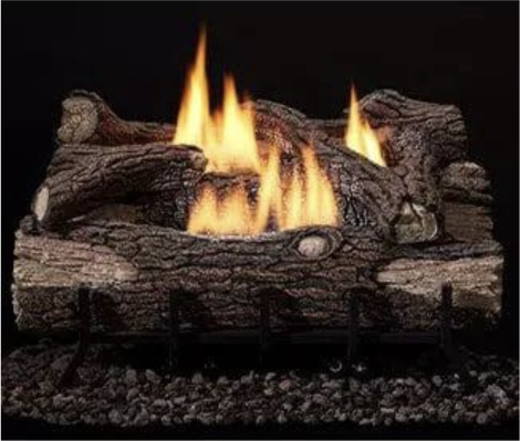 Majestic Mountain Oak 24" Log Set for Lumonessen Outdoor Gas Burner