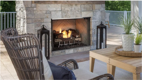 Majestic Vesper 42" Traditional Outdoor Vent-Free Gas Fireplace