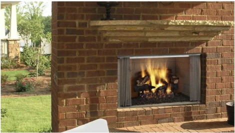 Majestic Villawood 36" Traditional Outdoor Wood Burning Fireplace
