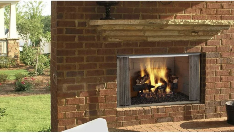 Majestic Villawood 42" Traditional Outdoor Wood Burning Fireplace