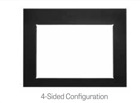SimpliFire 42" x 29" 4-Sided Small Surround with Removable Bottom Piece
