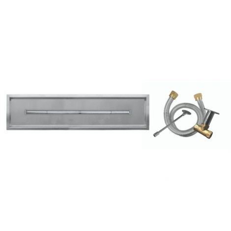 Firegear Match Throw Ignition Line of Fire T Drop-In Burner Fire Pit Kit