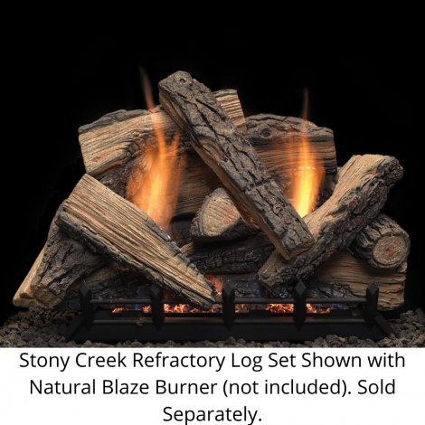 18" 11pc Stony Creek refractory log set for Natural Blaze VF 18" burner