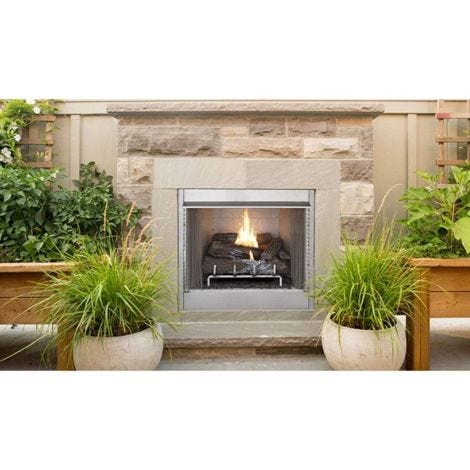 Superior 36" VRE4236 Traditional Vent-Free Outdoor Firebox - White Herringbone