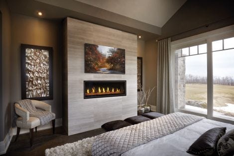 Napoleon Vector 50" Single Sided Direct Vent Linear Fireplaces - LV50N-2