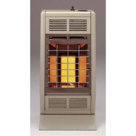 Empire 12" Manual 1-Heat Setting White 10,000 Btu, Vent-Free Infrared Heater