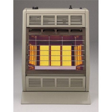 Empire 18" Manual 3-Heat Settings, White 18,000 Btu, Vent-Free Infrared Heater