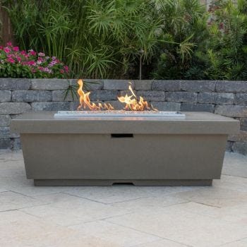 American Fyre Designs 52" Contempo Rectangle Gas Firetable