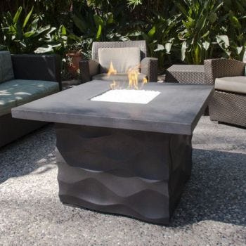 American Fyre Designs 36" Voro Square Gas Fire Table