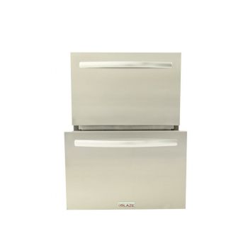 Blaze 23.5" Outdoor Rated Stainless Steel Double Drawer 5.1 Cu. Ft. Refrigerator