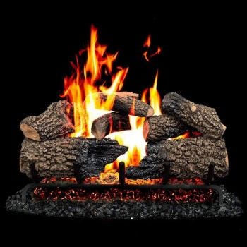 Real Fyre 24" Charred Oak Gas Log Set - Logs Only