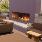 Carol Rose Coastal Collection Outdoor Stainless Steel Linear Fireplace - 48" 