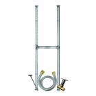 Firegear 6" Wide H-Shaped Stainless Steel Gas Fire Pit Burner Kit