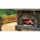 Majestic 36" Montana Outdoor Stainless Steel Wood Fireplace