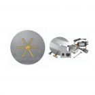 Firegear Pro Electronic Ignition Gas Fire Pit Burner Kit w/ Round Flat Pan