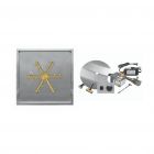 Firegear Pro Electronic Ignition Gas Fire Pit Burner Kit w/ Square Drop-In Pan