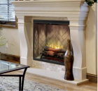 Dimplex Revillusion Portrait 36" Built-in Electric Firebox With Glass Pane and Plug Kit