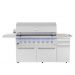American Made Grills  Encore Series 54" 8-Burner Freestanding Hybrid Grill