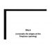 Trim Kit, Beveled, Adjustable, 1-in., Matte Black
