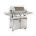 Fire Magic 30 Inch 3-Burner Aurora A660s Gas Grill w/ Single Side Burner, Rotisserie & Analog Thermometer