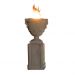 American Fyre Designs 26 Inch Piage Gas Fire Urn and Pedestal