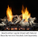 24" 6 piece Beachcomber Burncrete refractory log set for Natural Blaze VF 24" burner