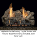 24" 7pc Highland Oak Refractory log set for Natural Blaze VF 24" Burner