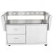 Blaze Grill Cart For 34" Professional LUX Gas Grills-2 Drawer Combo-Cart Only