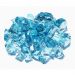 Modern Flames 1/2" Premium Calypso Light Blue Reflective Fireglass Media for Electric Fireplaces