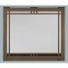 Majestic Contemporary Rectangular Door for Meridian Series Direct Vent Fireplaces 42" -Overlap Front - Pewter