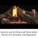 18" Burncrete Hybrid 7 pc Dynamo Log Set for use with Glow Getter 18 inch burner