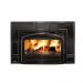 Napoleon Oakdale 27" Traditional Cast Iron Fireplace Wood Burning Insert,  Porcelain Enamel Majolica Brown Surround