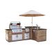 Fire Magic 116" L-Shaped Reclaimed Wood Island System 