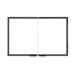 Gasketed glass door, cabinet style, black (not for use on radiant units, circulating units only)