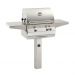 Fire Magic 24 Inch 2-Burner Aurora A430s In-Ground Post Mount Gas Grill w/ Analog Thermometer